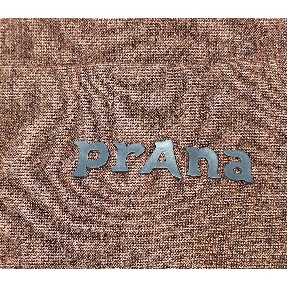 Prana Men's Brown Altitude Tracker 1/4 Zip Top Long Sleeve Size Small 1809 - Picture 5 of 13